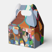 Verwarmd polychrome cirkelpatroon bedankdoosjes (Achterkant)