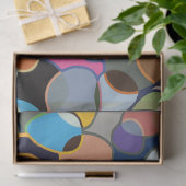 Verwarmd polychrome cirkelpatroon tissuepapier (Geschenk)