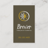 Verwarming en airconditioning, koeling, reparatie visitekaartje (Voorkant)