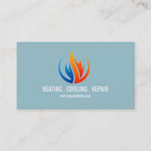 Verwarming en airconditioning, koeling visitekaartje