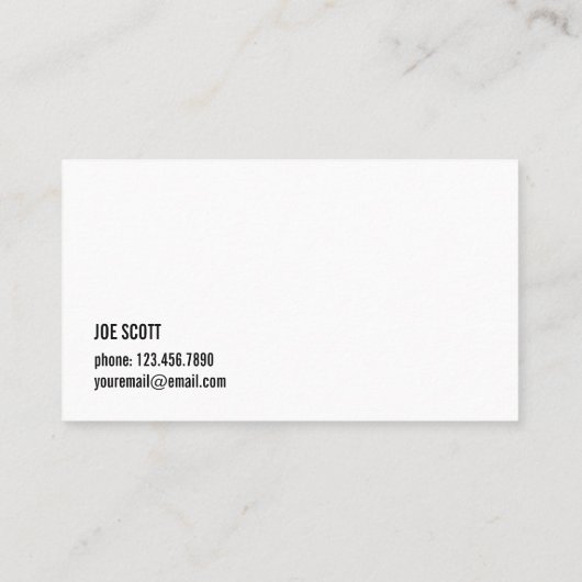 Verwarming en airconditioning, koeling visitekaartje (Achterkant)