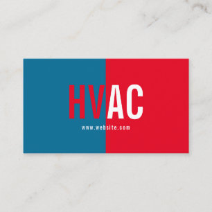 Verwarming en koeling, airconditioning, HVAC Busin Visitekaartje