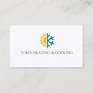 Verwarming en koeling, airconditioning HVAC Visitekaartje