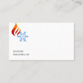 Verwarming en koeling, airconditioning HVAC Visitekaartje (Achterkant)