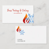 Verwarming en koeling, airconditioning HVAC Visitekaartje (Voorkant / Achterkant)