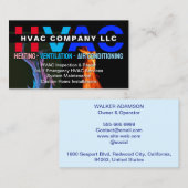 Verwarming en koeling (HV AC) | Aangepaste HVAC Visitekaartje (Voorkant / Achterkant)