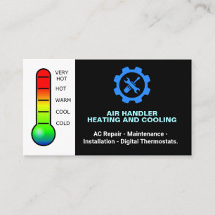Verwarming en koeling, professionele reparatie HVA Visitekaartje