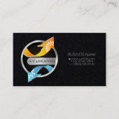 Verwarming en koeling van airconditioning visitekaartje (Voorkant)