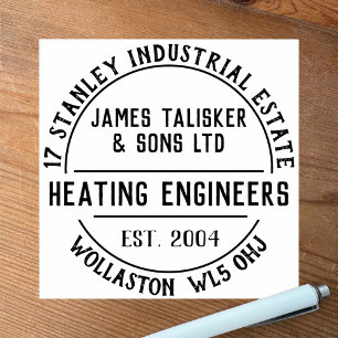 Verwarming ingenieurs rubber stempel