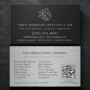 Verwarming Koeling Reparatie & Installatie QR-code Visitekaartje