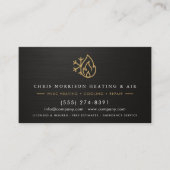 Verwarming Koeling Service Technicus QR Code Visitekaartje (Voorkant)