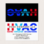 Verwarming, Ventilatie, Airconditioning - Cool HVA Visitekaartjes (Buitenkant ongevouwen)