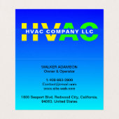 Verwarming, Ventilatie, Airconditioning - Cool HVA Visitekaartjes (Binnenkant ongevouwen)