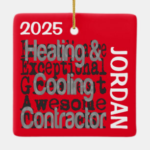 Verwarmings- en koelingscontracten keramisch ornament