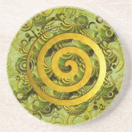 Verwarmingskracht Zandsteen Onderzetter (Voorkant)