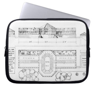 Verwarmingssysteem voor een hotel, conservatorium laptop sleeve