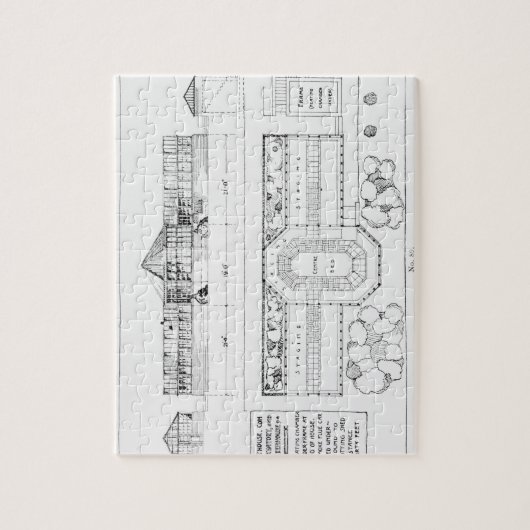 Verwarmingssysteem voor een hotel, conservatorium legpuzzel (Verticaal)