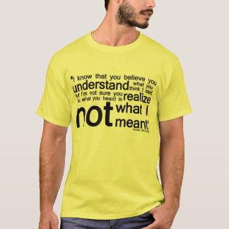 Verwarrend Citaat - Om het even welke Stijl en Kle T-shirt