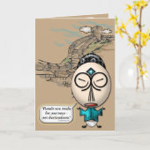 Verwarrend zeg #2 (Vaderdag Kaart) Kaart (Gele Bloem)