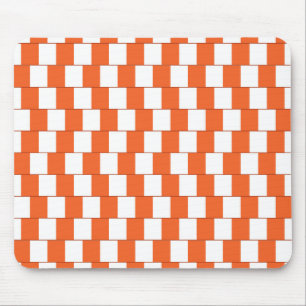 Verwarrende lijnen Oranje Muismat