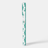 Verwarrende lijnen turquoise Case-Mate iPhone case (Achterkant / Links)