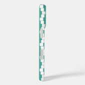 Verwarrende lijnen turquoise Case-Mate iPhone case (Achterkant / Rechts)