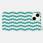 Verwarrende lijnen turquoise Case-Mate iPhone case (Achterkant (horizontaal))