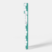Verwarrende lijnen turquoise Case-Mate iPhone case (Achterkant / Links)