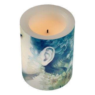 Verwaterde LED-kaars, 3 x 4-inch LED-kaars