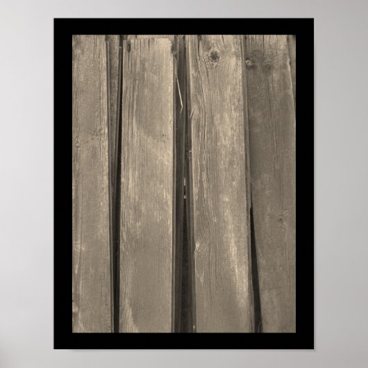 Verweerd Boerderij Hout Poster (Voorkant)