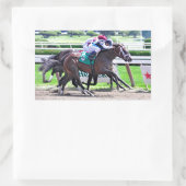 Verweerd door Indiaas Charlie-Receipt Rechthoekige Sticker (Tas)