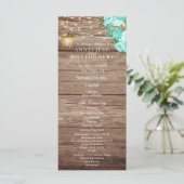 Verweerd Hout en Lantaarn - Turquoise - Programma (Staand voorkant)