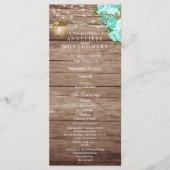 Verweerd Hout en Lantaarn - Turquoise - Programma (Voorkant)