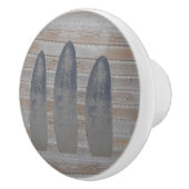 Verweerd strand Driftwood Surfboard Keramische Knop (Rechts)