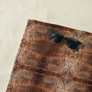 Verweerd Verouderd Hout Foto Close-up Patroon Ontw Strandlaken