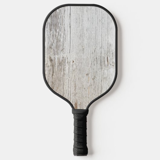 Verweerd wit gewassen hout pickleball paddle (Voorkant)