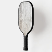 Verweerd wit gewassen hout pickleball paddle (Links)