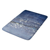 Verweerde Blauwe Verf Abstract Badmat (Gekanteld)