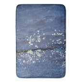 Verweerde Blauwe Verf Abstract Badmat (Voorkant Verticaal)