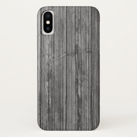Verweerde grijze houten achtergrond Case-Mate iPhone case (Achterkant)