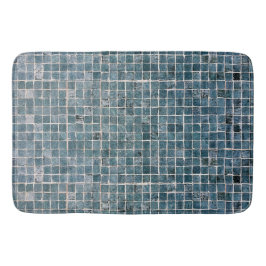     Verweerde groene realistische mozaïekstructuur Badmat