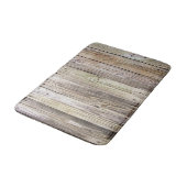 Verweerde houten planken met rustieke patina badmat (Gekanteld)