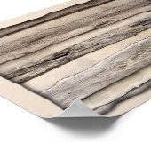 Verweerde Houten Planken Poster (Hoek)