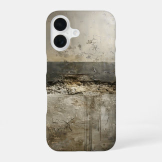 Verweerde neutrale lagen iPhone 16 hoesje