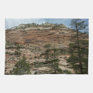 Verweerde rotswanden in Zion National Park Theedoek