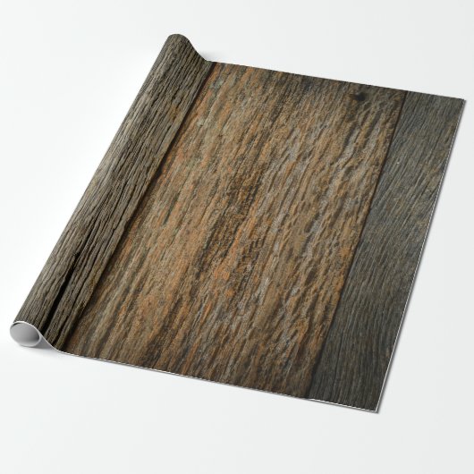 Verweerde rustieke schuur houten planken cadeaupapier (Uitgerold)