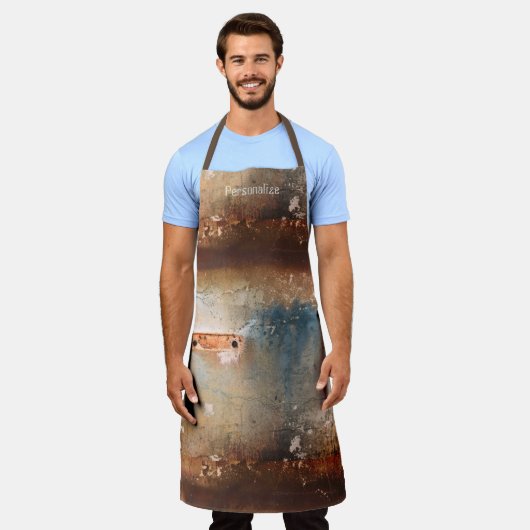 Verweerde Stedelijke Muur Afgetakelde Grunge Textu Schort (Gedragen)