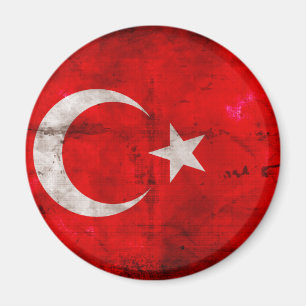 Verweerde Turkije Vlag Magneet