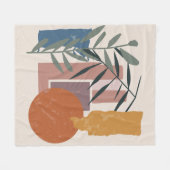 Verweerde vormen en stelen fleece deken (Voorkant (Horizontaal))