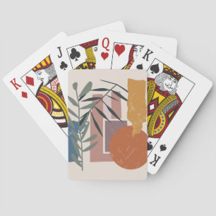 Verweerde vormen en stelen pokerkaarten